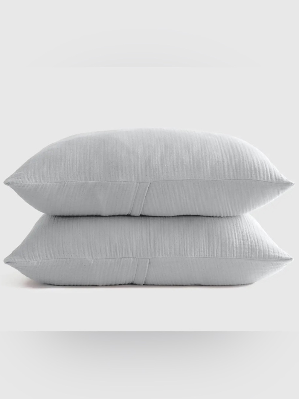 NWOT Quince 100% Organic Cotton Gauze Sham Set, Standard (Mist)